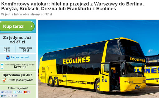 Ecolines na grouponie